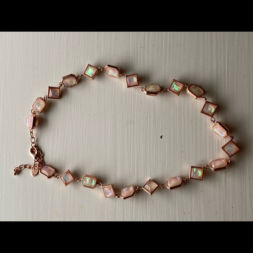 Rose colored necklace